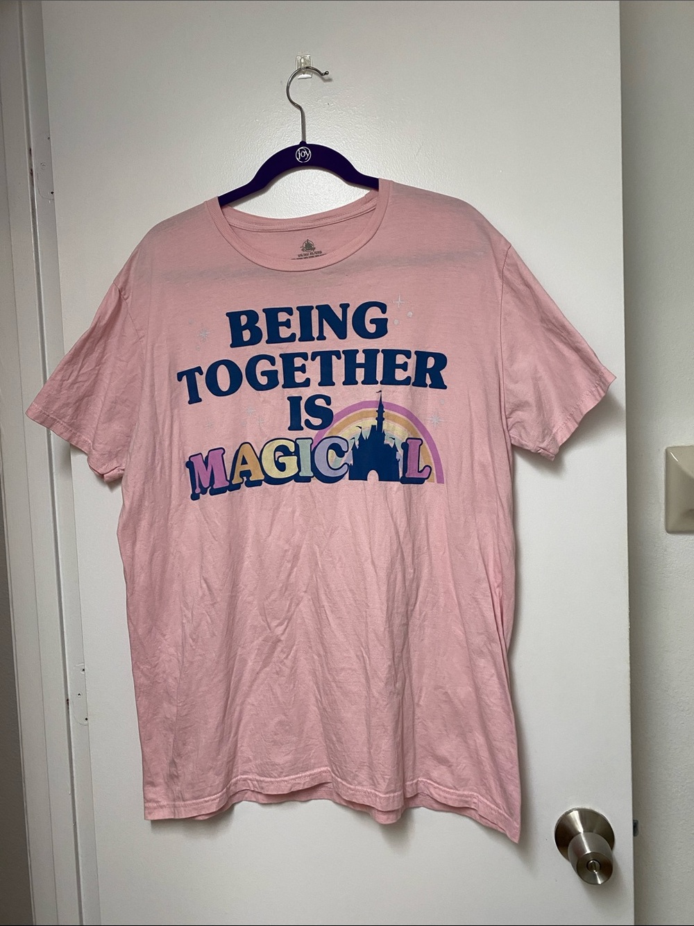Disney Parks Castle Shirt Pink Size XL